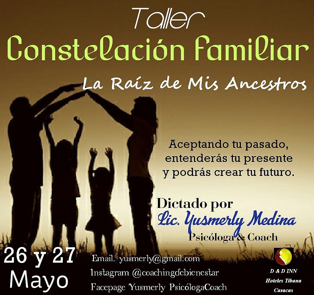 YusmerlyMedina's tweet photo. Taller de Constelación Familiar. La Raíz de Mis Ancestros. Lic. Yusmerly Medina. 26 y 27 de Mayo. 8:30 am - 4:30 pm. Hotel D&amp;D Inn Tibana Caracas.
#ClubTáchira #sanación #constelación #Caracas #Talleres #emprender #ExpodatoTips https://t.co/SbnAiKZ7a9
