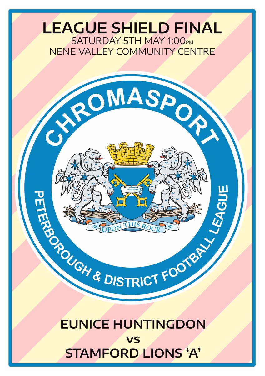 PDFLUK's tweet photo. #CupFinalCountdown
🏆 Peterborough & District Football League - League Shield Final
📅 Sat 5th May 2018
🕒 1:00pm Kick Off
⚽️ @MarcinDobrzans1 v @StamLions
📍 @PFSDFUK, Nene Valley Community Centre, PE2 9RE
🎫 £4.00 Adult / £2.00 Concession / U16 FREE
#PDFLCupFinals https://t.co/uVUT3Dolpe