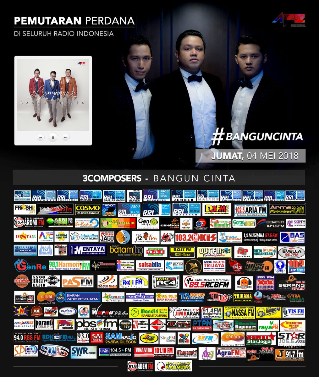 EvellaFm's tweet photo. #EvellaPlay #NewRelease #SiapRequest
@3composers - Bangun Cinta @aferecords
#RadioPalangkaRaya #RadioID #Borneo
MD @nici_evellafm https://t.co/Ik4lgTDgql