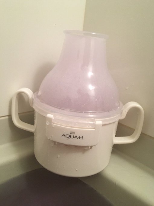 新しいお風呂の友。水素風呂になります。 https://t.co/1vQGL3NhX2