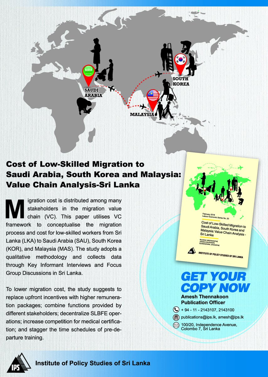 Ips Sri Lanka On Twitter Ips Research Fellows Bilesha W Janakawijayasi1 Met Secretary Of Foreign Affairs Prasad Kariyawasam To Present A Copy Of Cost Of Low Skilled Migration To Saudi Arabia South Korea