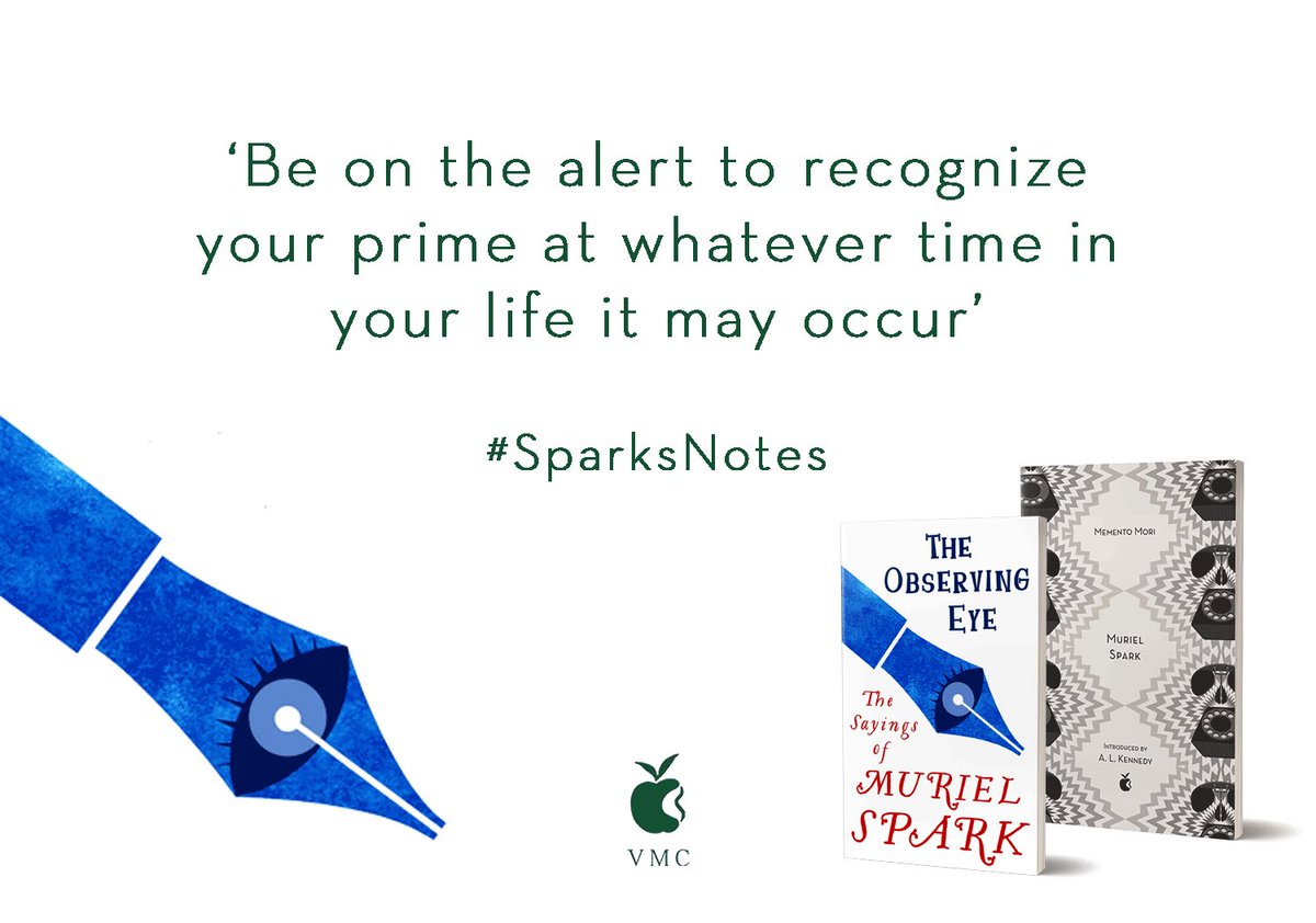 ViragoBooks's tweet photo. A quick reminder from Muriel Spark, that life is more than a straight line from beginning to end.
What is your favourite Spark novel?
#SparksNotes #VMC40 #MementoMori #MurielSpark
https://t.co/HM5wBZAXa6 https://t.co/T4HC7GoH9d