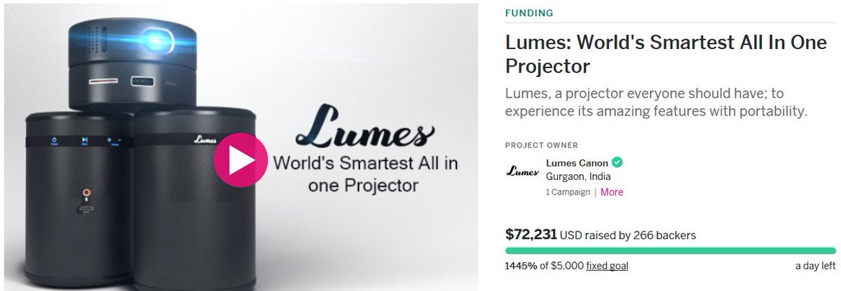 Lumes_Projector's tweet photo. #LastDayLeft - Thanks to all #backers for your kind and help.
You can also get- https://t.co/4Wbh3pUdE8 https://t.co/wcBdp6b7Op