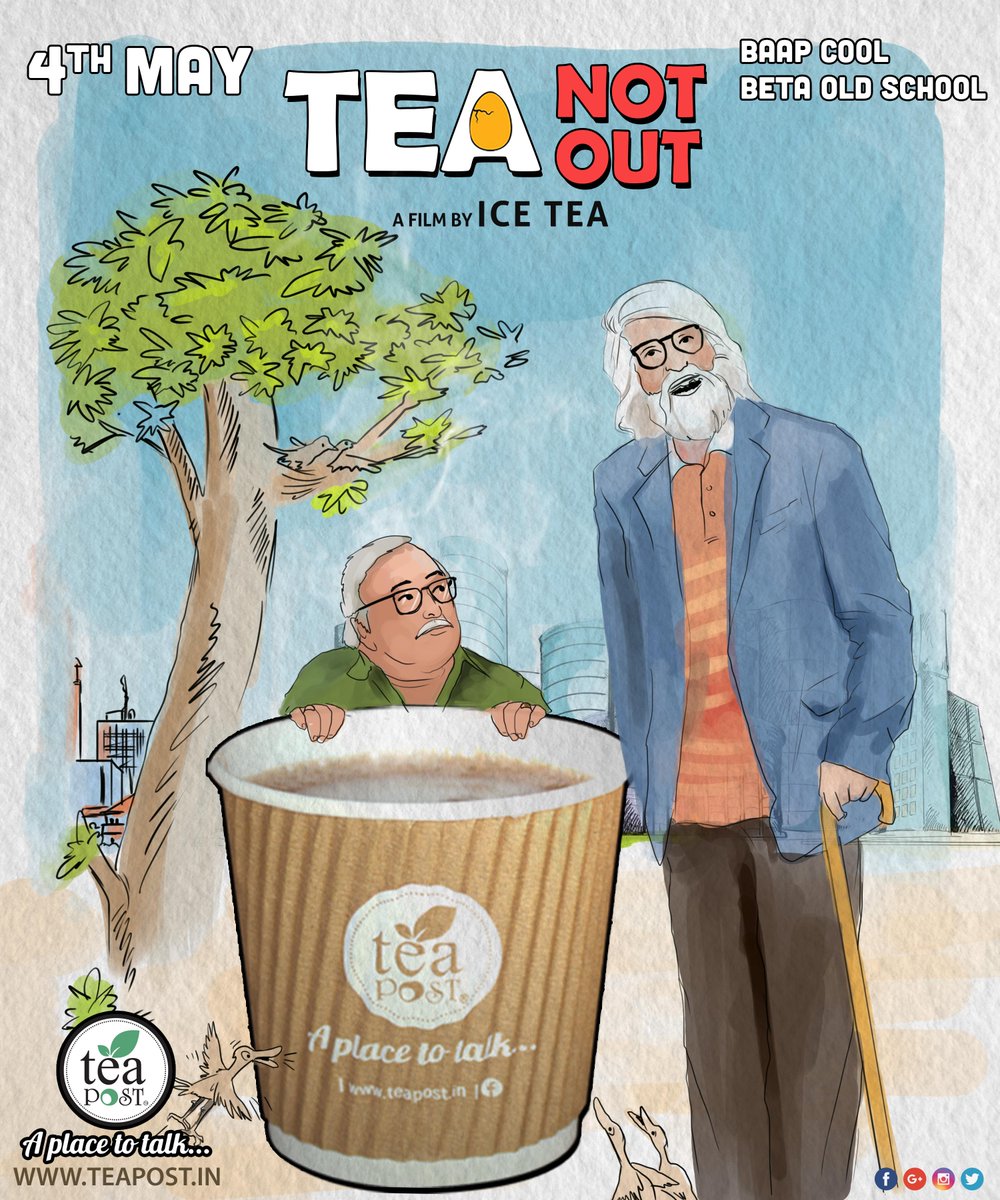teapostofficial's tweet photo. Baap cool Beta old school.

#spoof #of #102notout #teanotout #tea #teabreak #morning #teapost #placetotalk #teaposttime #icetea #lamontea #greentea #teastudios https://t.co/FMGVNeSBxJ