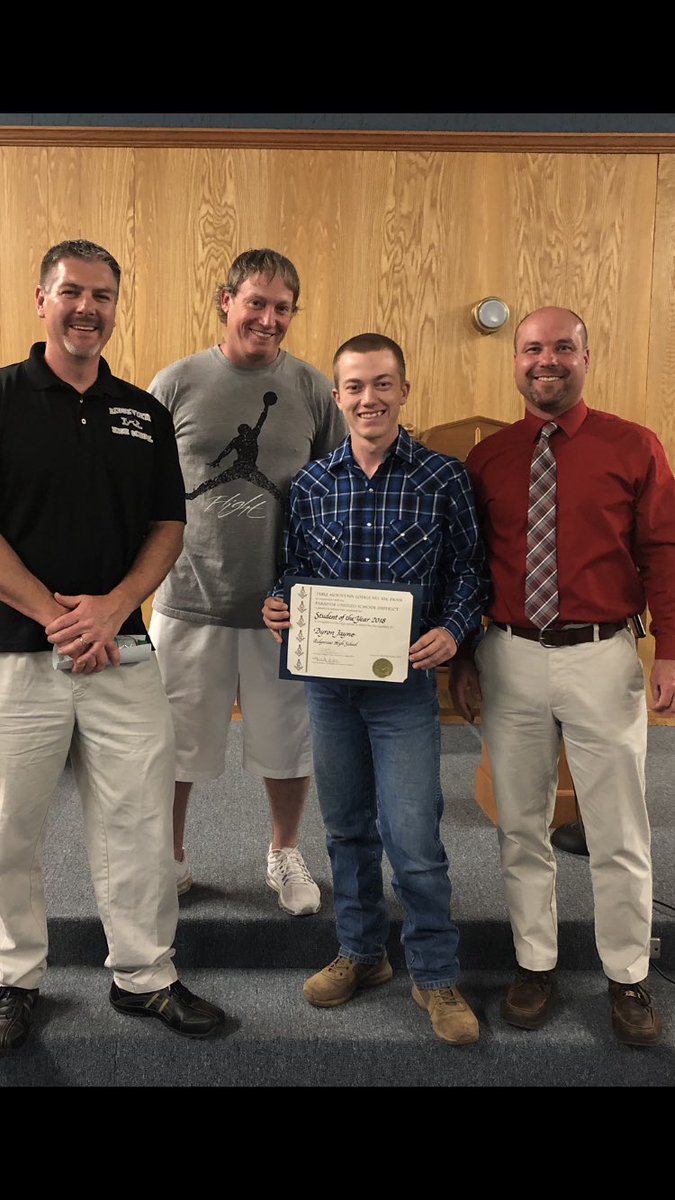Masonic Student of the Year Byron Jayne! <a href="/pusdk12/">Paradise USD</a>