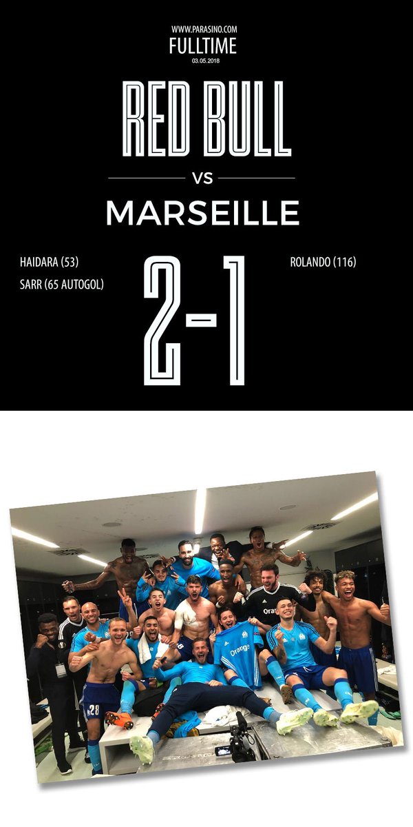 Parasino_com's tweet photo. FINAL SCORE 2-1
 Red-Bull-Salzburg-vs-Olympique-de-Marseille
#UEL #PARASINO
https://t.co/92ptD7BK3t https://t.co/oTyCn5RkUY