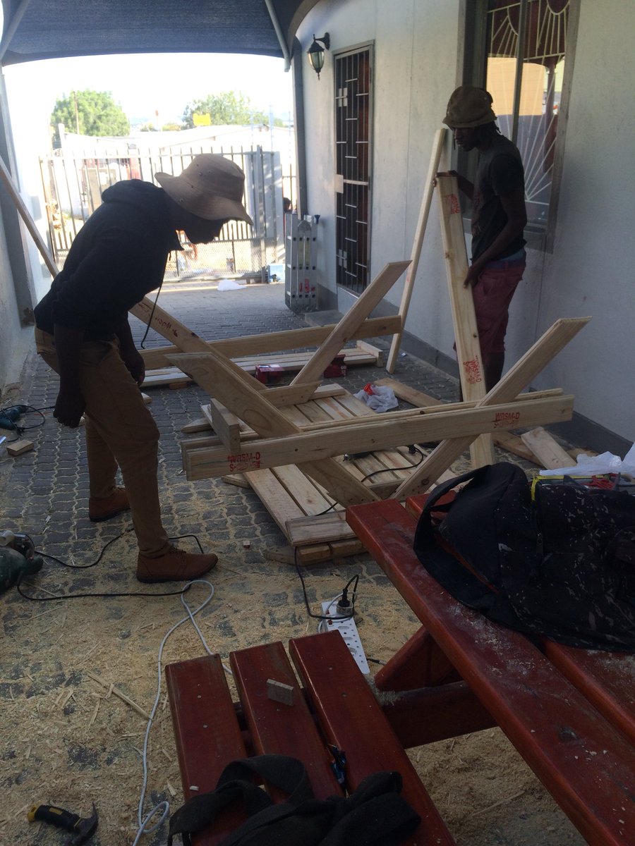 KasiVibeNamibia's tweet photo. @ConstructionNam make wooden benches • Tables . Starting price $2500 for a 4 seater - $3500 for 6 seater &amp; $4500 for an 8 seater . Mail us wsconstructionnamibia@gmail.com or WhatsApp +264814407412 https://t.co/2Hrf36DUGx