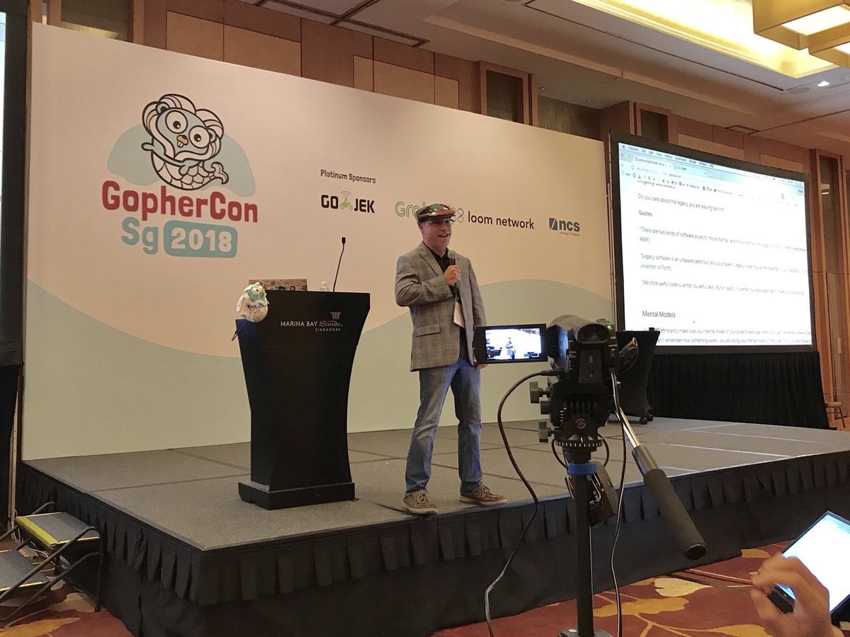 sausheong's tweet image. Scary but so true. “Legacy software is an under appreciated but serious problem. Legacy code may be the downfall of our civilization” - Chuck Moore (inventor of Forth) #GopherConSG #golang