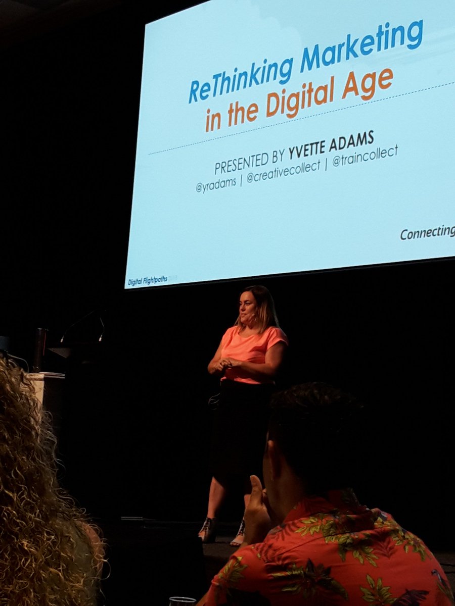 suzri's tweet photo. ReThinking marketing in digital age, by @YRAdams @creativecollect - What is possible? Just on time marketing; Monitor convos for opportunities; Create images; Create vids; Engage Influencers; Remarket; Automate; Integrate platforms; Centralise comms; Dashboards #cuconfau2018 https://t.co/HRDGcoIRks