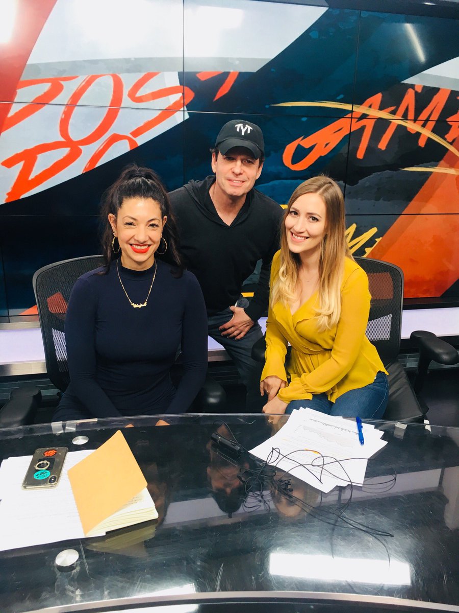 lizzette's tweet photo. Old set, new faces, always a blast. Thanks for having me back @TYTNetwork ✨🎥✨ https://t.co/XPs4ma904X