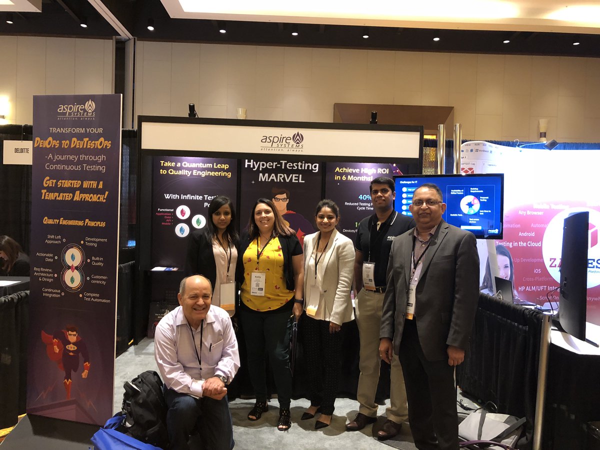 AspireSystems's tweet image. @logisticare engaged with us on exploring the Power of the Hyper-Testing Marvel! Are you Game too? #STAREAST #hypertesting ter.li/b54e25