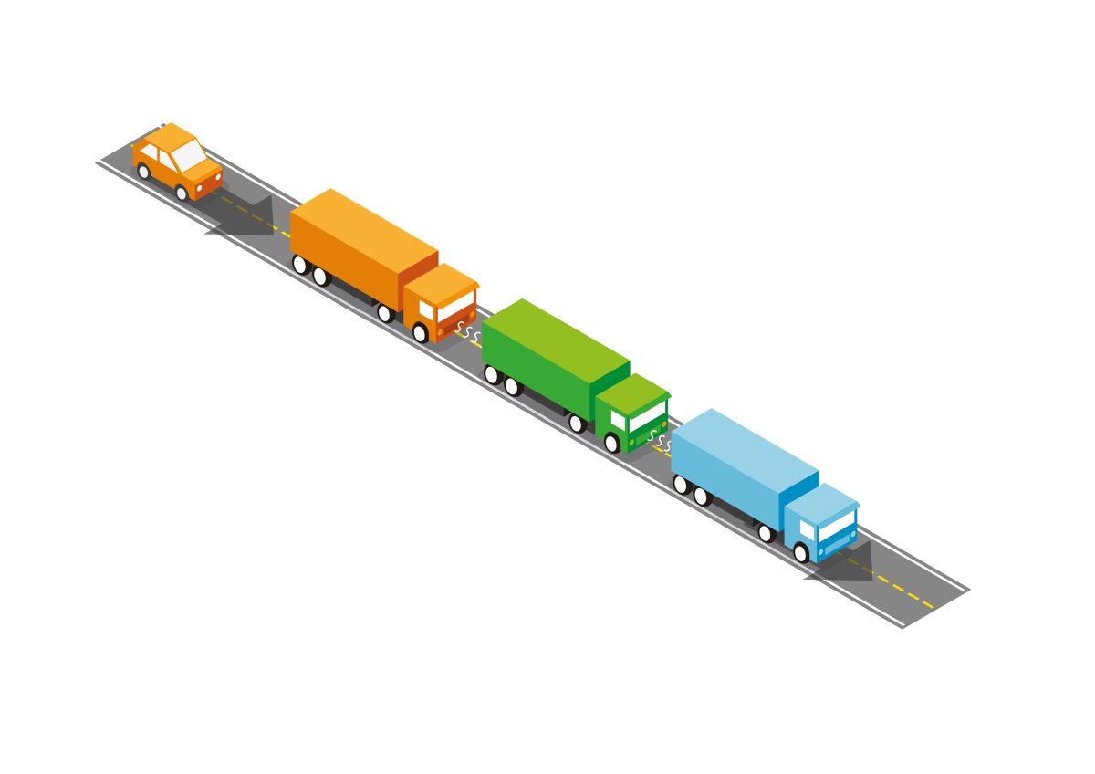 Presserom's tweet photo. Testing wirelessly connected lorries https://t.co/XVFrDVt5a9 https://t.co/j9THmmuOBQ