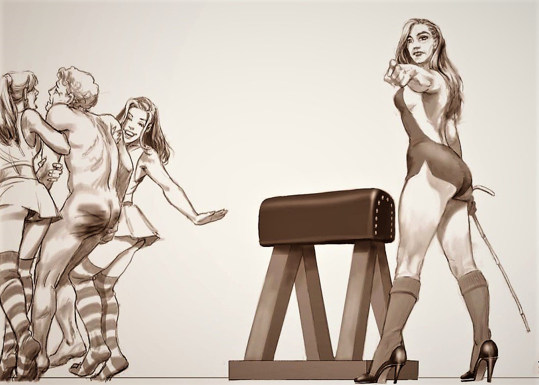 Femdom Spank Art.