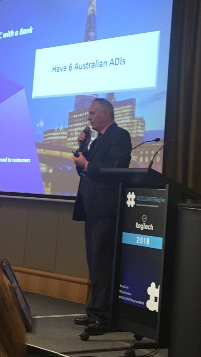 regtech_1's tweet photo. @enteruptors take the pitch stage #ACCELERATERegTech2018 #regtech https://t.co/5EI55eGPen