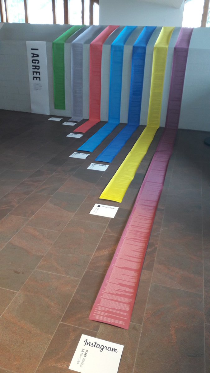 The average person reads at a rate of 200 words per minute. Standard "Terms of Service" agreement contains 11,972 words. This means it would take 60 minutes in average to read the terms before agreeing to them. #VK18 #socialmedia