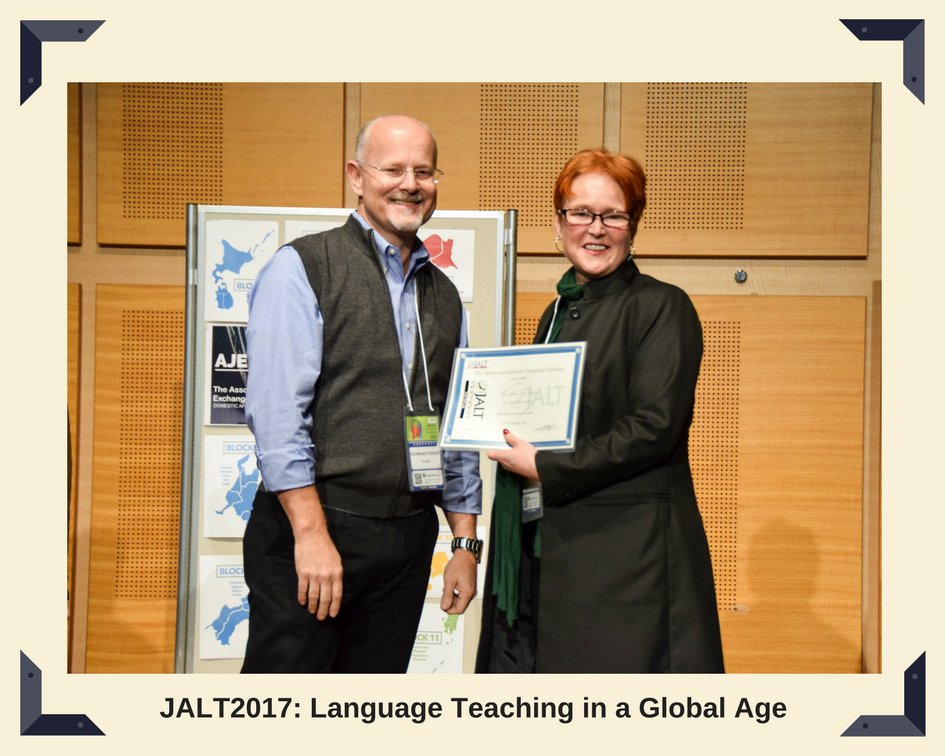 jaltorg's tweet photo. Were you at #JALT2017?
Can you tell us more about these photo?
Hope to see you at #JALT2018! 🌟
#BestofJALT https://t.co/0xh73TXXgu