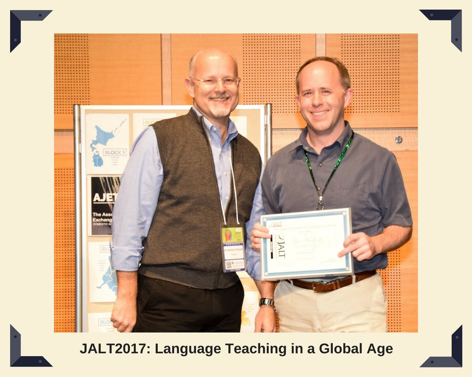 jaltorg's tweet photo. Were you at #JALT2017?
Can you tell us more about these photo?
Hope to see you at #JALT2018! 🌟
#BestofJALT https://t.co/DyIsOvbrkC