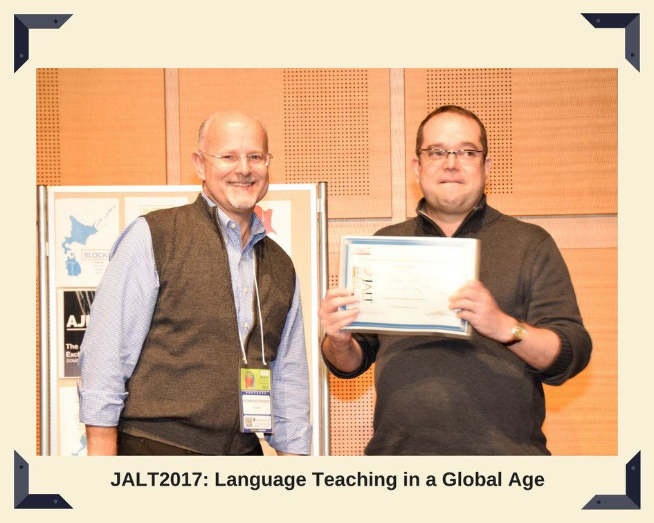 jaltorg's tweet photo. Were you at #JALT2017?
Can you tell us more about these photo?
Hope to see you at #JALT2018! 🌟
#BestofJALT https://t.co/bOgXImJpVq
