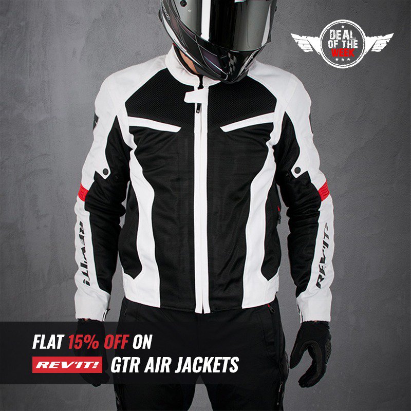 Get a Flat 15% off on REV’IT! GTR Air Jackets on #HNPDealOfTheWeek. Offer valid till 10th May. Shop at bit.ly/2jL0nRe #HarleyDavidson #triumphmotorcycles #ducati #bikeride #Bike4Life #bikers #bikeridersfriendly #HarleyDavidson #HarleyDavidsonIndia #motorcycle #bikerlife