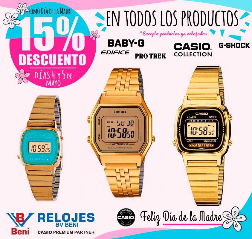 relojesbvbeni's tweet image. Un #reloj retro de #CasioCollection es un regalo perfecto para toda madre ¡Y mejor si tiene un -15% de DESCUENTO!

Ven a #Relojes #BVBeni Estamos en Ronda del Carmen, 30 #CÁCERES y llévate el regalo perfecto para el #DíadelaMadre