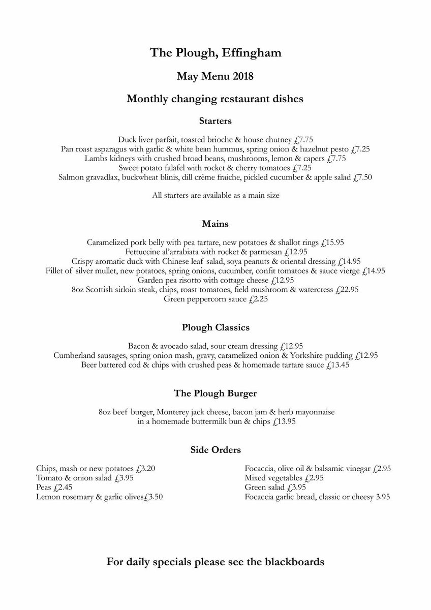 Here is our brand new menu for May.

The long weekend is the perfect excuse to sample it!