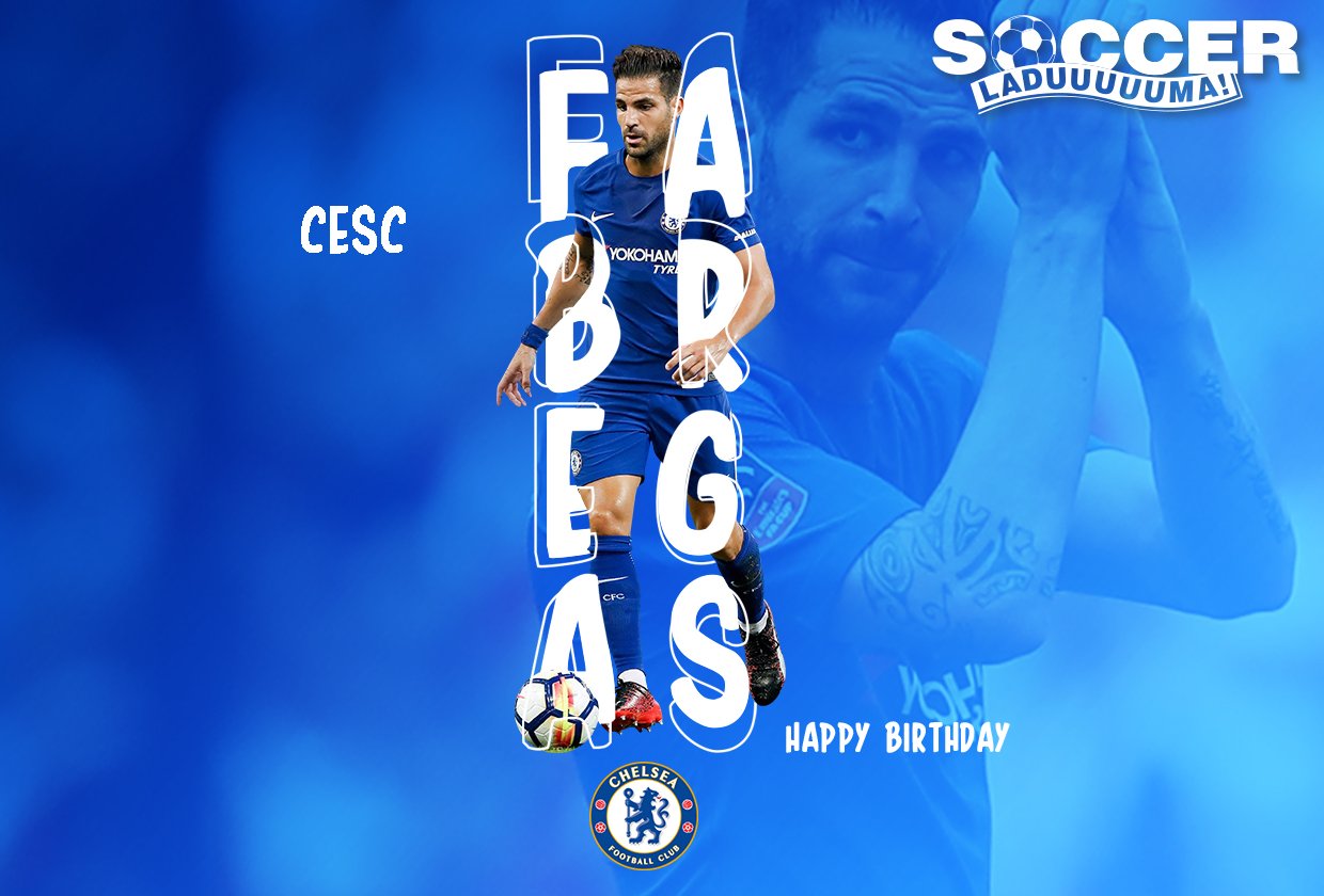 Join us as we wish Chelsea midfielder, Cesc Fàbregas, a Happy 31st Birthday! 
