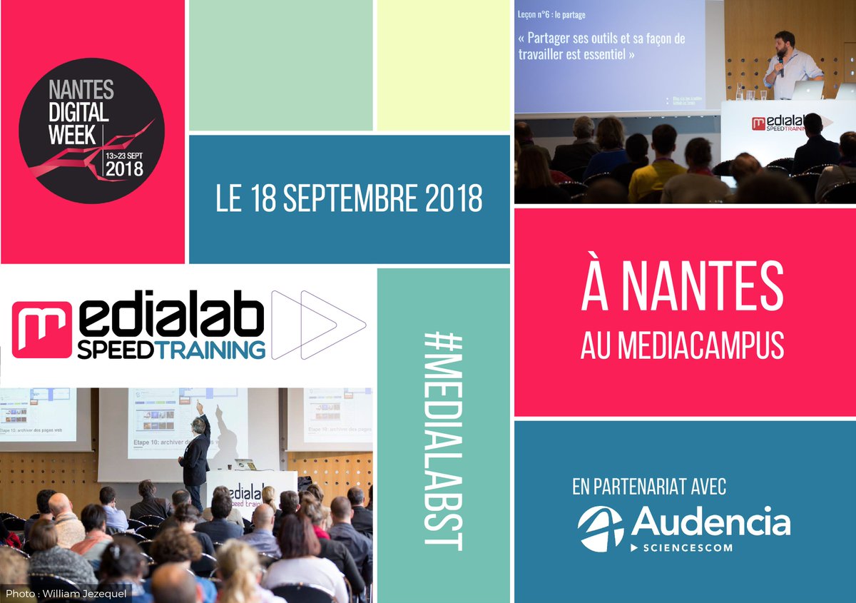 ouestmedialab's tweet photo. [SAVE THE DATE] 📣 Avis aux professionnels de la #com et des #médias : la 5ème édition du #MedialabST, journée 100% tutos et retours d'expériences autour des contenus numériques, aura lieu le mardi 18 septembre à #Nantes au #Mediacampus ! https://t.co/SYp901YuAA #NantesDigitalW https://t.co/9espSPdNEV