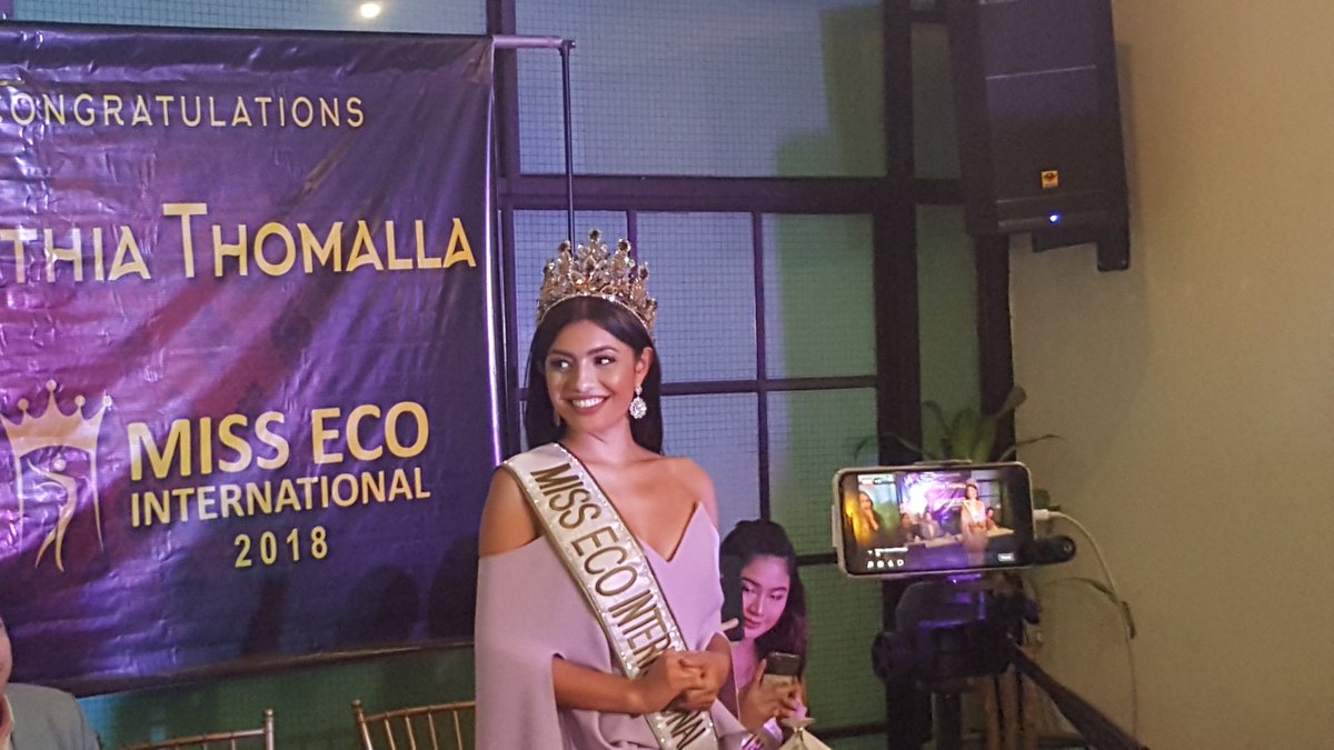 rapplerdotcom's tweet photo. HAPPENING NOW: Press conference for Miss Eco International Cynthia Thomalla | via @alexavillano #rstream https://t.co/Xu5jmvRAx8