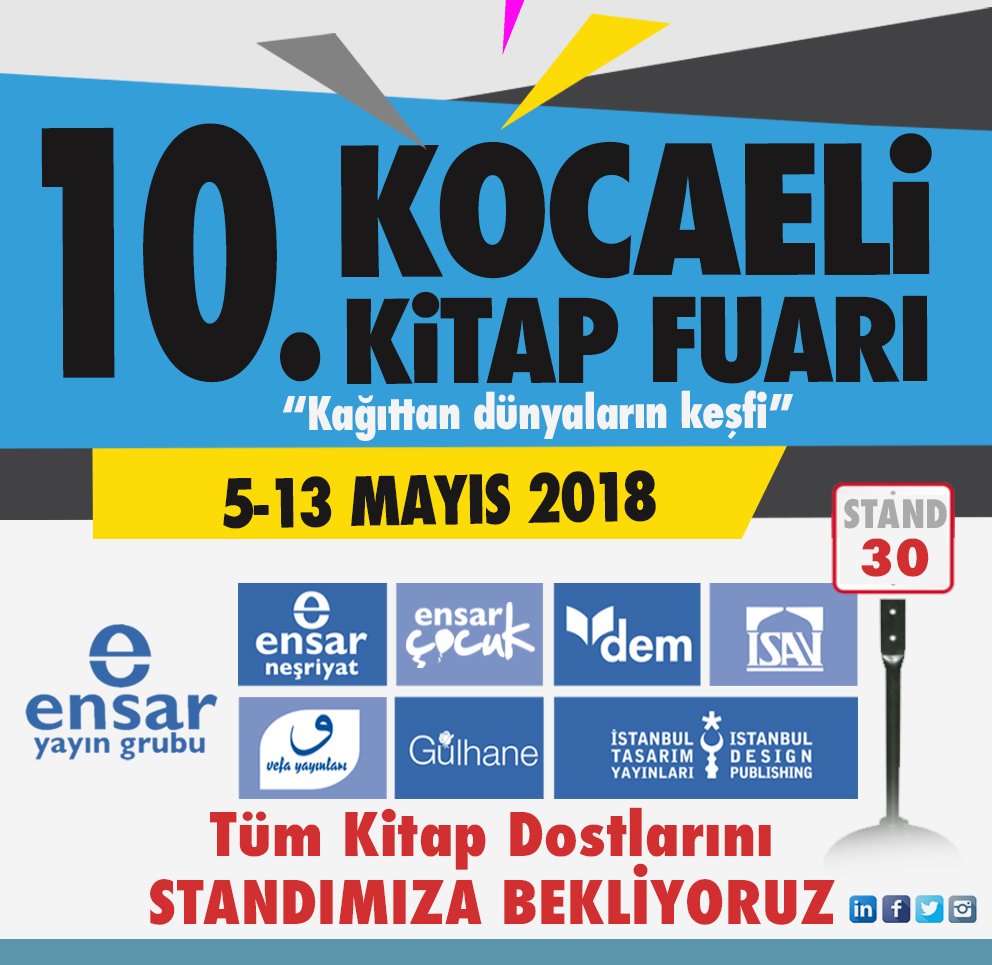 Ensar Yayın Grubu Olarak 10. Kocaeli Kitap Fuarı'ndayız