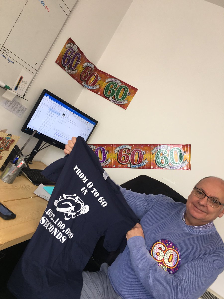 cs_camerons's tweet photo. Happy 60th to the life and soul of the Edinburgh office, we love ya Tel🥂🎉 https://t.co/UNj7MAsZiy