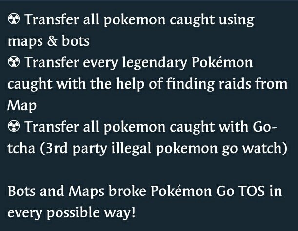 StardustPokmnGO's tweet photo. RT ❤️ if you agree below points @JonnoPlaysCoC @FSUATL
If legit youtubers r so against breaking #pokemongo TOS, they should first ask all legit players to: https://t.co/q0ZEzVWGMa