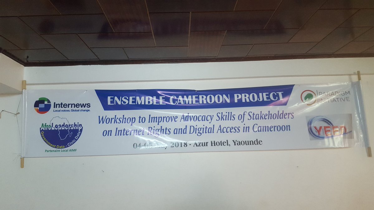 Round 2 #Workshop on #DigitalRights, #InternetRights, #DigitalAccess, #Advocacy Skills & #CoalitionBuilding  in #Cameroon organised by @Afro_Leadership with Support from @Internews & @ParadigmHQ #Digital #Rights #DigitalRightsAreHumanRights #KeepItOn