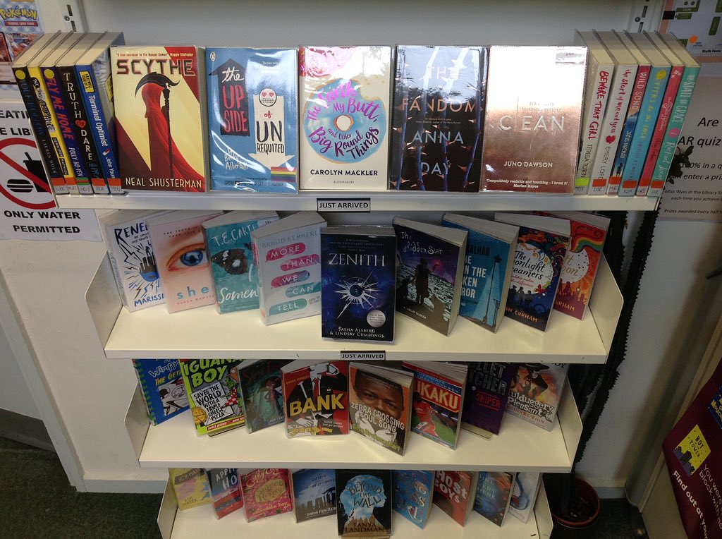 phgslibrary's tweet photo. We have so many fantastic new books in the library, they don't fit on the shelves! Who will be the first to snap one up for the weekend? 😍📚 #lovereading #somuchtoreadsolittletime https://t.co/A8NyKO98H6