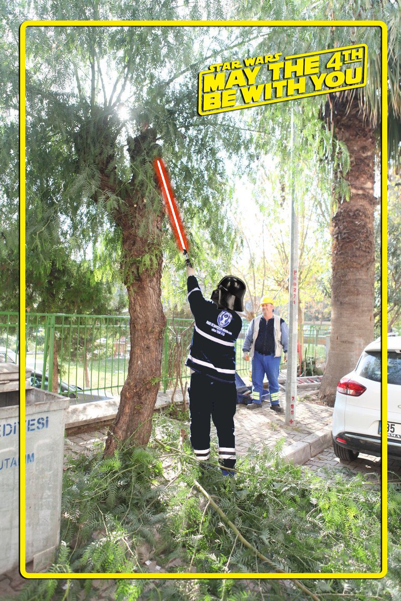 Bugün Dünya Star Wars Günü 👍

Park ve Bahçeler Müdürlüğümüzde Özel Güçler Kullandığımız Doğrudur. 💪

#StarWars #MayThe4thBeWithYou
