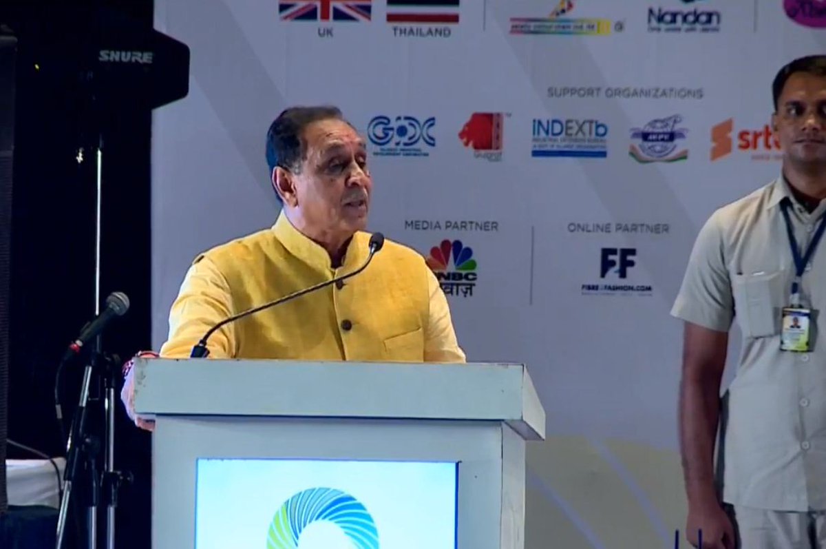 Why depend on South? We should have enough weaving units in Gujarat to complete the entire textile chain: Rupani