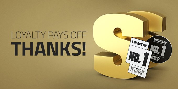 Feest! Voor het tweede opeenvolgende jaar is Magneds de lijstaanvoerder in de Emerce100 in categorie 'Digital Agency Fullservice (middelgroot)'. Daar zijn we trots op. Alle klanten, partners en collega's: bedankt! newsroom.magneds.com/165913-magneds…