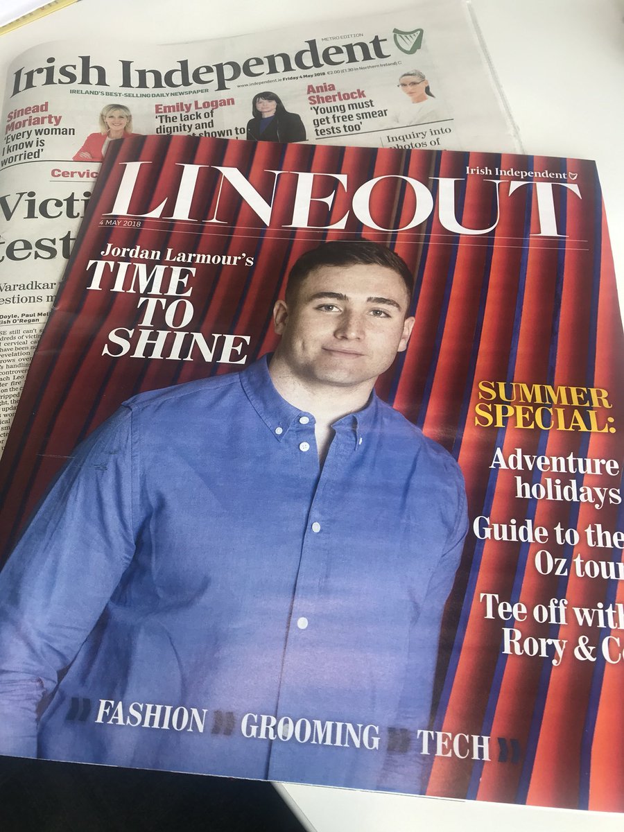 Get the ultimate survival guide to this  Summer’s rugby 🏉 tour with today’s glossy #LineOut magazine, free with the @Independent_ie, edited by @bairbrepower #Grooming #TechTalk #Fashion #SummerSpecial #AdventureHolidays