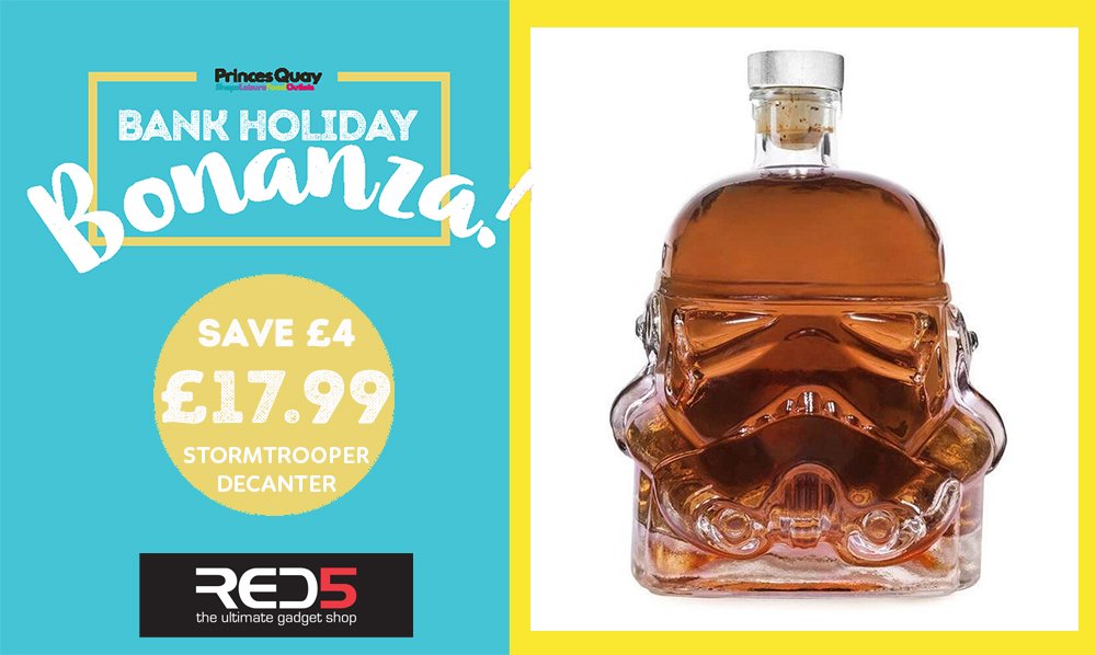 #MayThe4thBeWithYou Save £4 on this #Stormtrooper decanter from <a href="/RED5stores/">RED5</a>, now only £17.99! #StarWarsDay