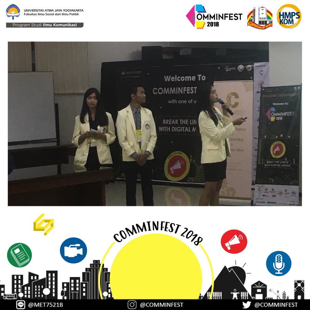Pitching oleh Tim MAXIMUS (Universitas Atma Jaya Yogyakarta)
#comminfest #comminfest2018 #ThePRime2018 #uajy