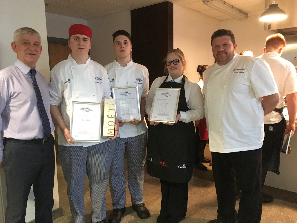 Congratulations to @KendalCollege, the winning team <a href="/skillsforchefs/">Skills for Chefs</a> Northern Semi Final of UK Young Restaurant Team of the Year! Huge congratulations to Albert, Alessandro and Laura!
