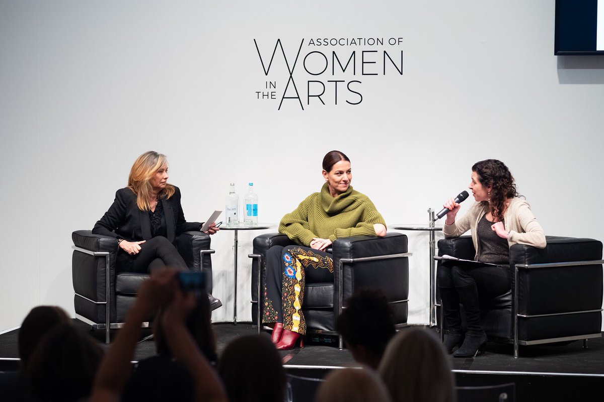 Thank you @awitalondon for the inspirational talk series!
Pictured here: Anita Zabludowicz @zab_art and Yana Peel @Yanapeel 🌟 moderated by Melanie Gerlis @mgerlis 

@phillipsauction @FT @TheArtNewspaper @SerpentineUK @Zabludowicz_Col 
#art #ContemporaryArt #London