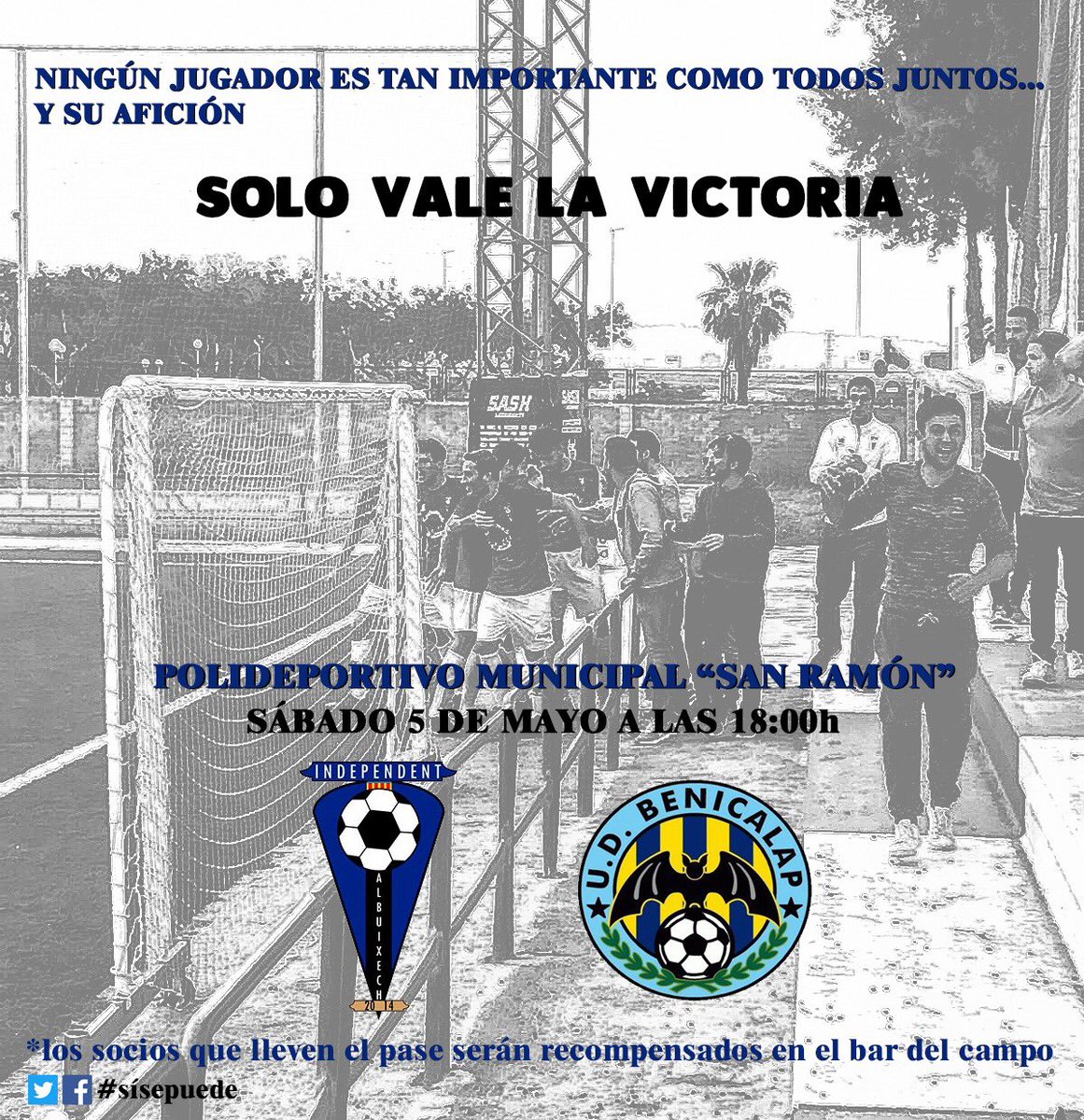 Indealbuixech's tweet photo. Último partido del año! Solo nos vale ganar!! #aleinde #elindenoserinde https://t.co/nnFcFPxi8D