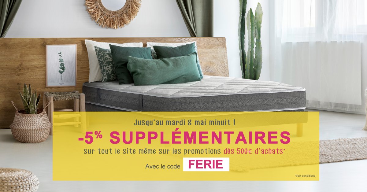 Matelsom's tweet photo. #codepromo #BonPlan #reduction #codeavantage #remise #sommeil #dodo https://t.co/kiYdQK4cDn https://t.co/E68JxGwYEt