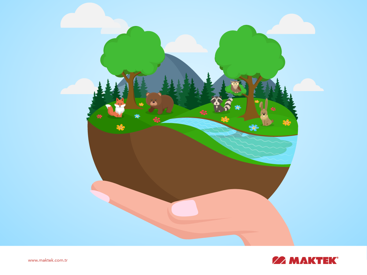 Çevreye ve gelecek nesillere karşı sorumluluğunu bilen Maktek, sürdürülebilirliği belirleyici kriter olarak belirlemiştir.
Maktek is aware of its responsibility towards the environment and future generations and it have identified sustainability as the decisive criterion.
#Maktek