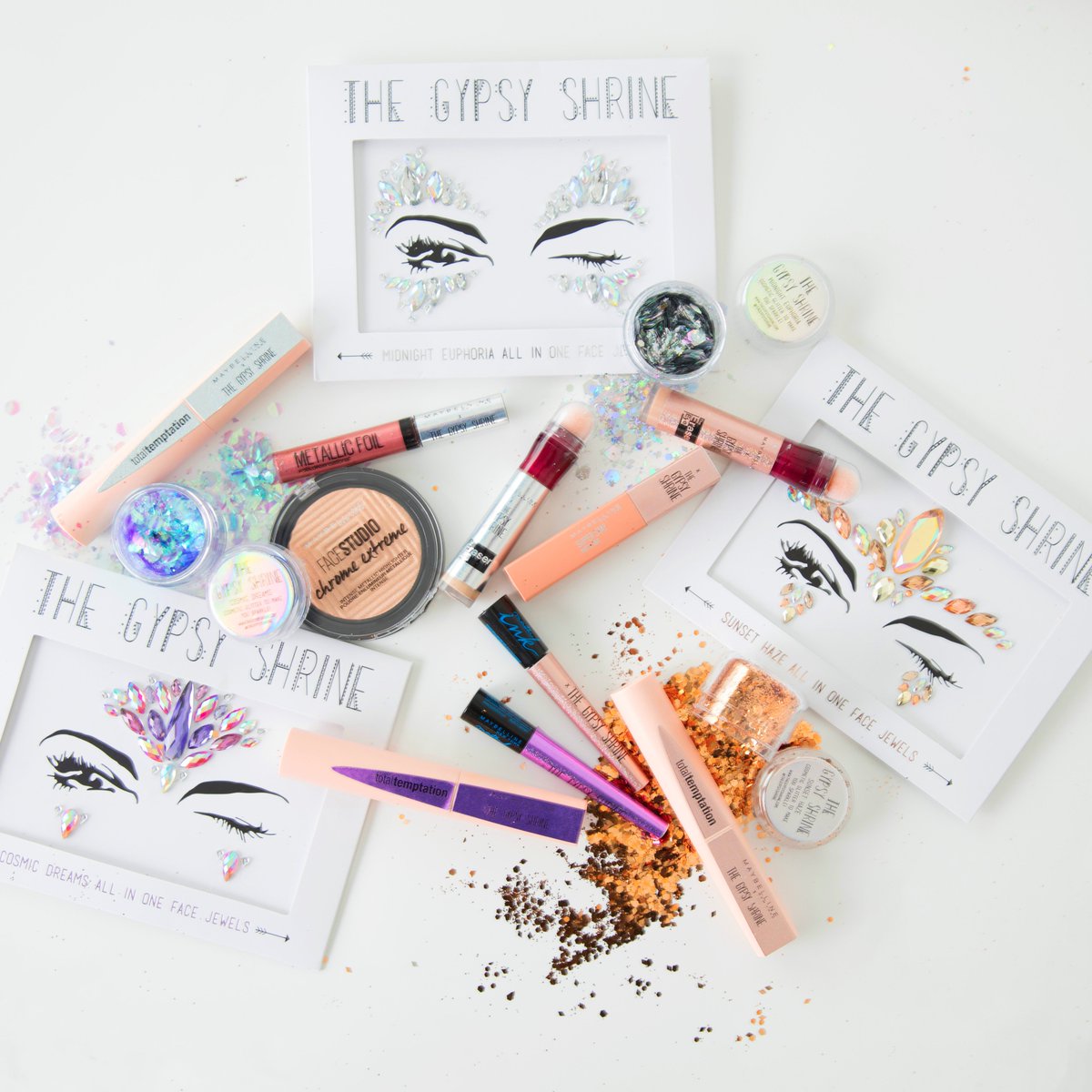superdrug's tweet photo. RT &amp; follow 2 #WIN 1 of 3 #MaybellinexGypsyShrine collections! Competition ends 23:59 04/05/18, Ts&amp;Cs apply please see bio ❤️ #fridayfreebie https://t.co/2hYdOyvuDw