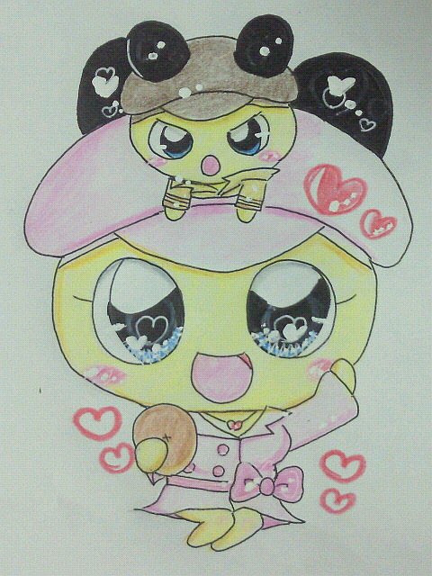 あんパン刑事とあんこちゃんギャラリー編集 #オリたま #たまごっち