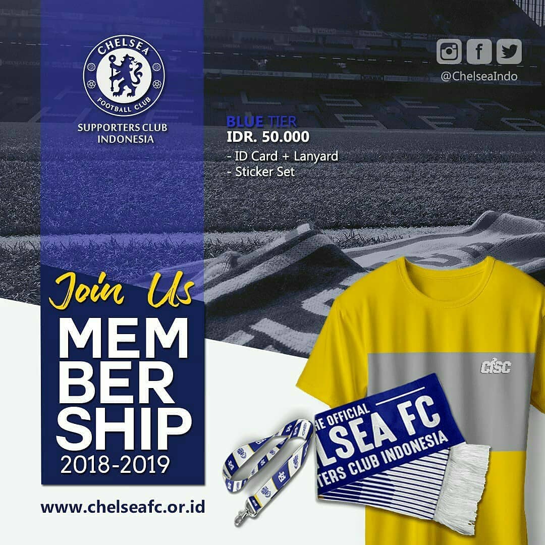 CISCmadioen's tweet photo. Let's sign and join us!
Chelsea Indonesia Supporters Club open membership musim 2018/2019 via CISC regional Madiun.
Pendaftaran dapat dilakukan pada saat event-event CISC Madiun (nobar, fun futsal dll) 
More info, CP 📞 :
Nugi 085791217989 (WA)
Riza 0895365956121(WA)
#ThisIsCISC https://t.co/l2C8V9n14A