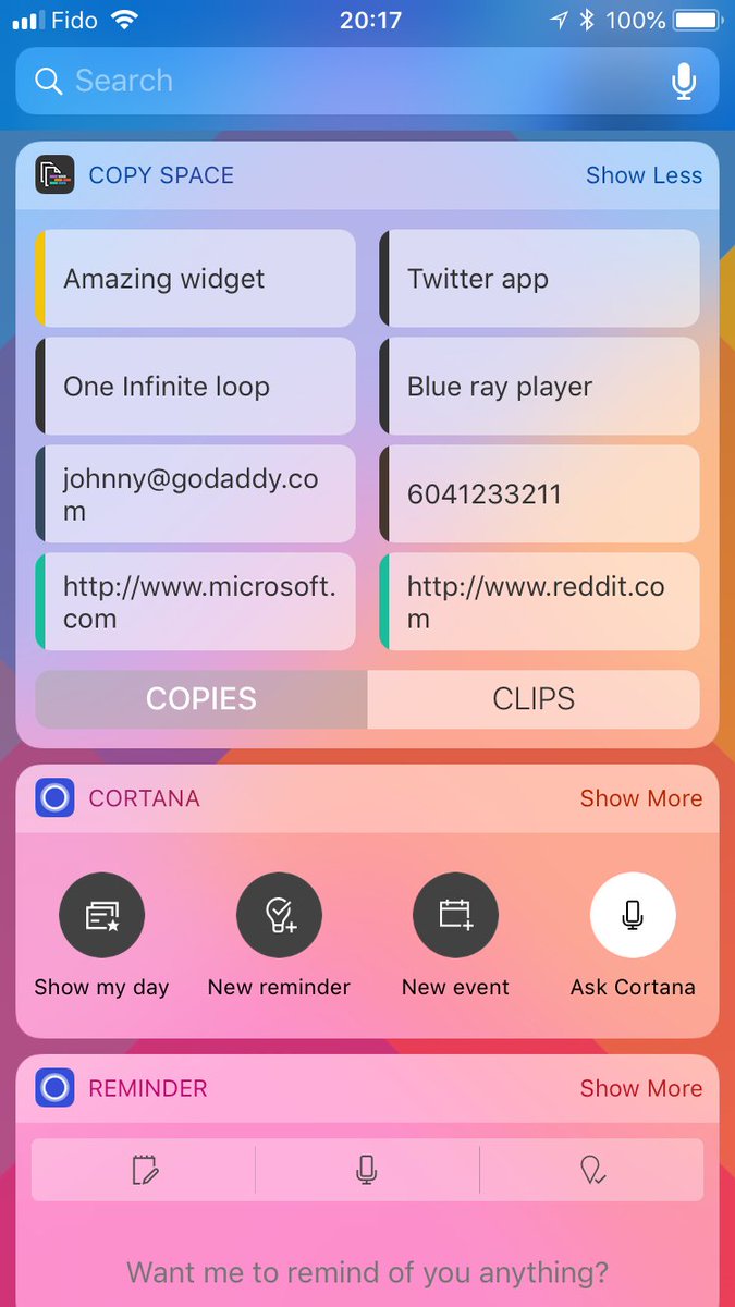 copyspaceapp's tweet image. Did you know? Copy Space on iPhone has a new updated today widget and custom keyboard! Access your latest copied items quicker without having to open the app.