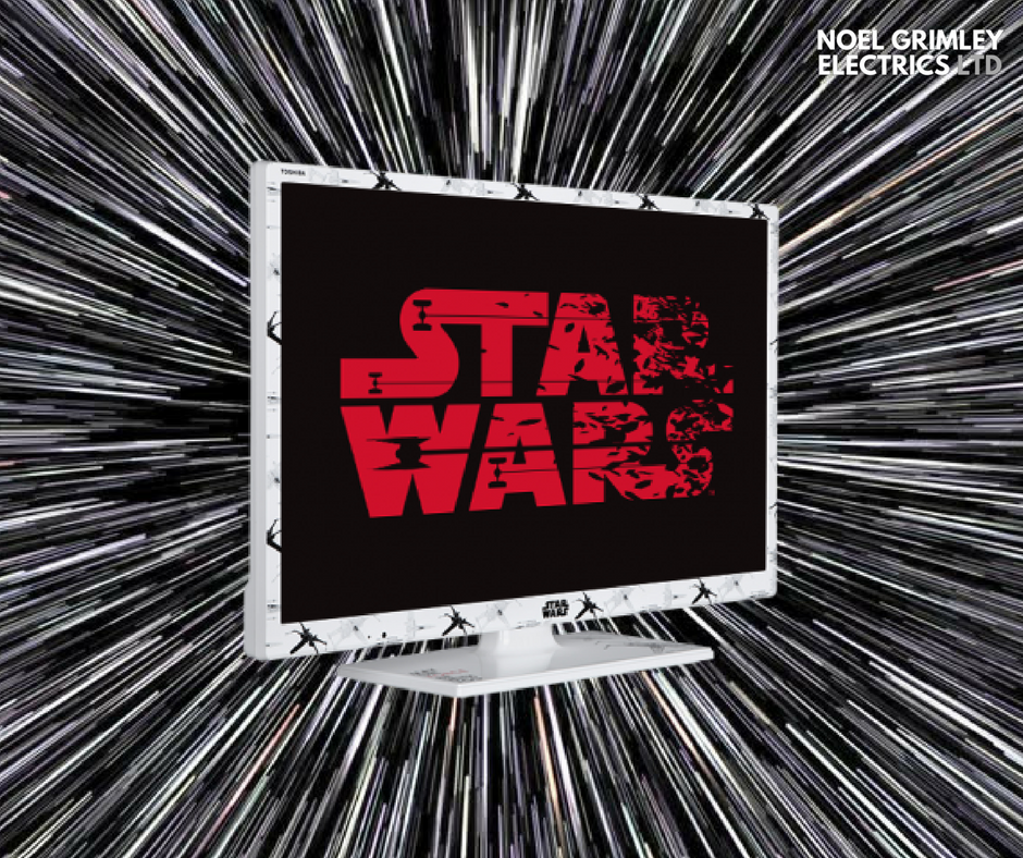 noelgrimleys's tweet photo. Want a TV that’s out of this world?! 
#MayTheFourth be with the one and only #StarWars Limited Edition 24'' Smart TV from Toshiba NOW ONLY £119.99
Order now https://t.co/fJvKPoAT2I https://t.co/ZiKgliRgH3