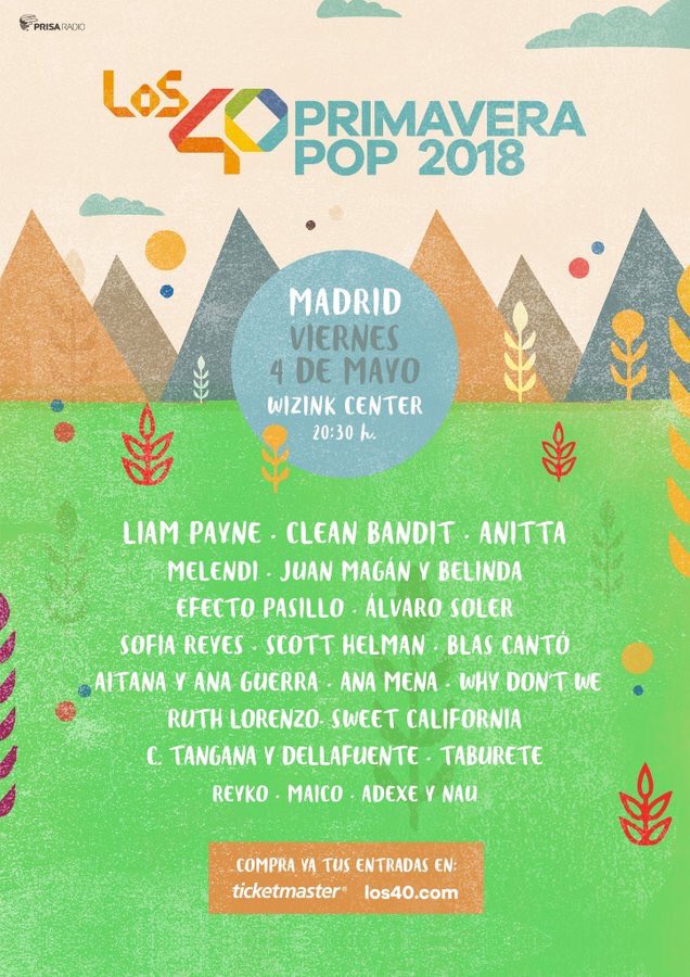 SweetCItalia's tweet photo. Questa sera le #SweetCalifornia si esibiranno a #Los40PrimaveraPop, nel Wizink Center di Madrid. Ore 20:30! 🎵 https://t.co/x1GWxAL5pU
